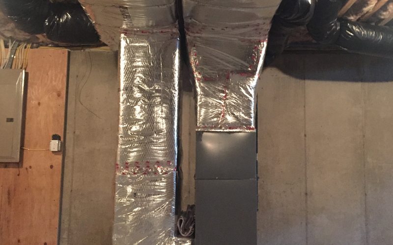 HVAC & plumbing contractor - a photo of air ducts