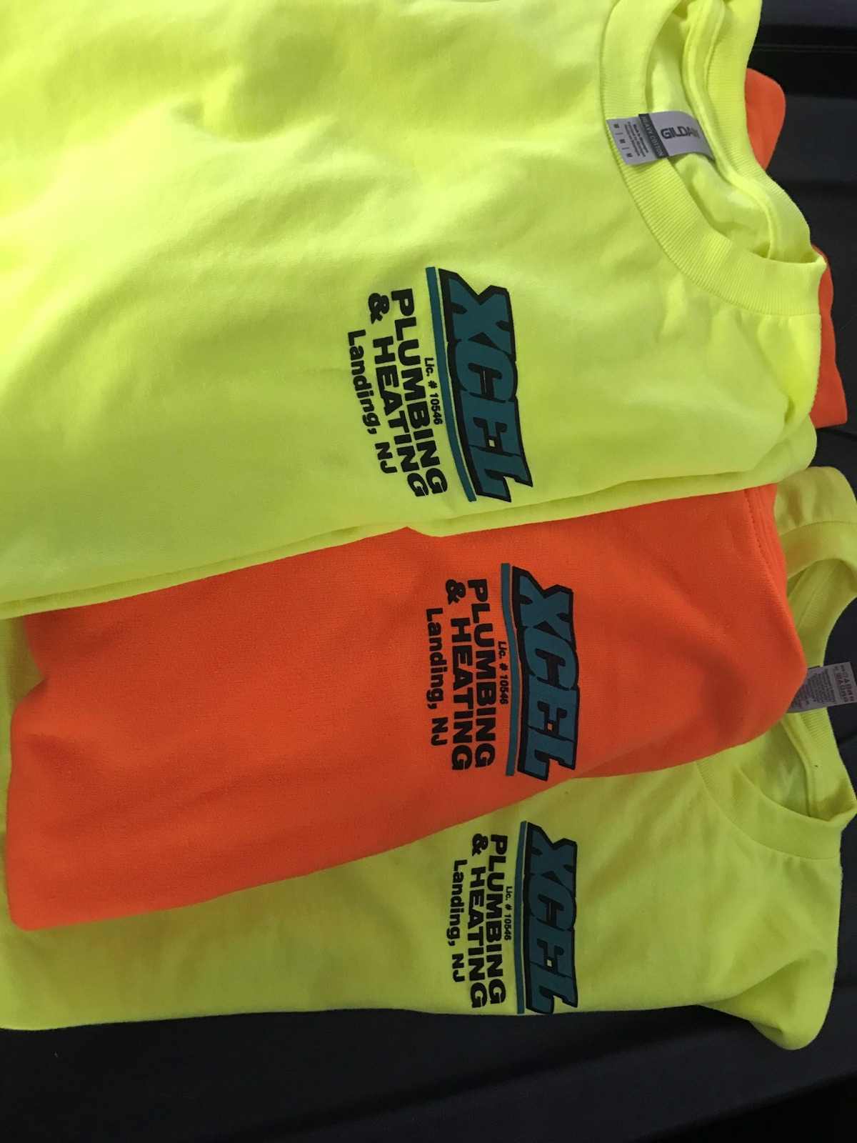Xcel Plumbing & Heating crew shirts