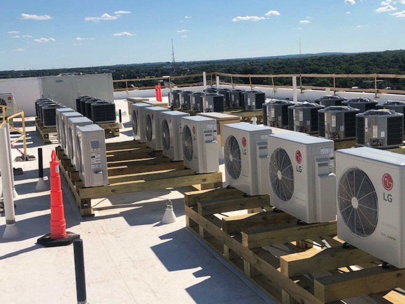Rooftop HVAC install · Easton & Hamilton project