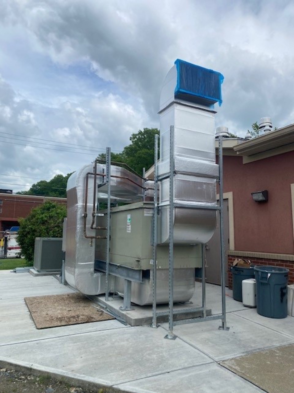 Custom ductwork install · West Point