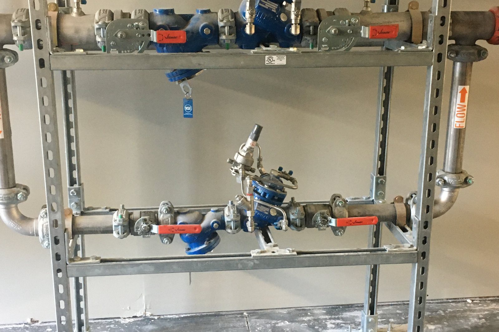 Victaulic Series 386 pressure-reducing valve station installed at The James